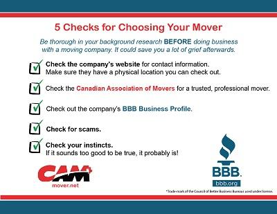 Checks for Choosing a Mover